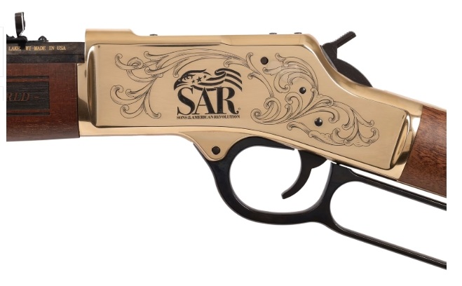 2026 HENRY SAR COMMEMORATIVE .44 Lexington-Concord-LEFT SIDE RECEIVER ENGRAVING IMAGE