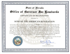 Nevada Governor Recognizes Color Guard